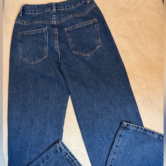 SHEIN Dark Blue Straight Leg Jeans - Picture 5 of 7
